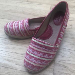 BOC Frankie espadrille shoes size 6.5 canvas flat loafer slip on bohemian